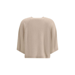 Beige Fleece Wool Sweatshirt