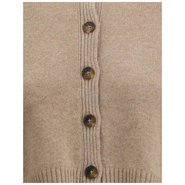 Beige Cashmere Cardigan