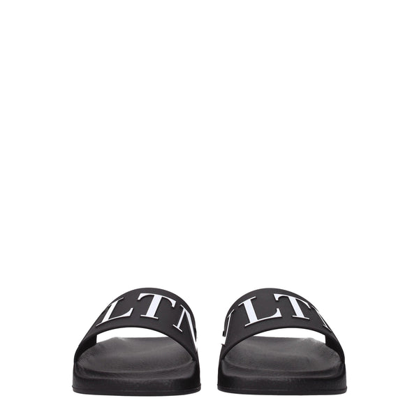 Black Cotton Slippers