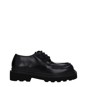 Black Leather Oxfords And Derbies