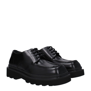 Black Leather Oxfords And Derbies