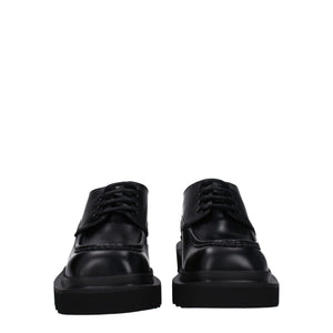 Black Leather Oxfords And Derbies