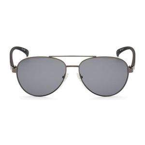 Gray Metal Sunglasses
