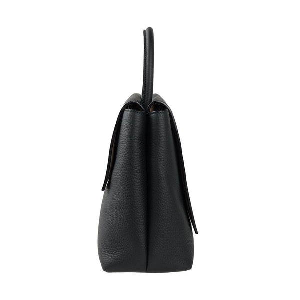 Blue Leather Handbag