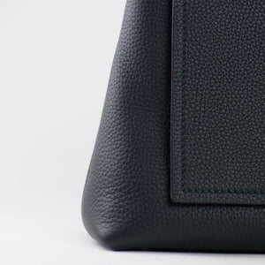 Blue Leather Handbag