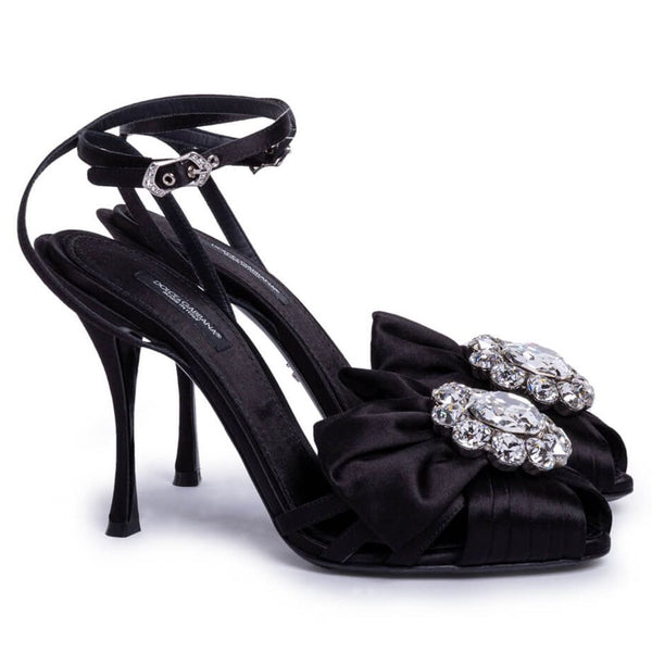 Black Goatskin Sandal