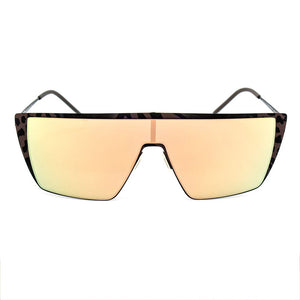Brown Metal Sunglasses