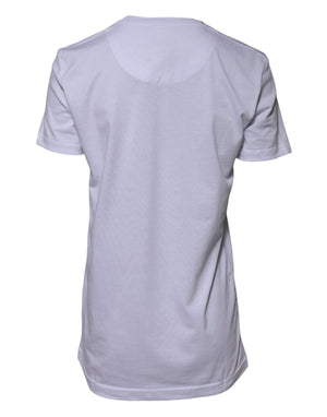 White Cotton Goodluck 2023 Crew Neck T-shirt