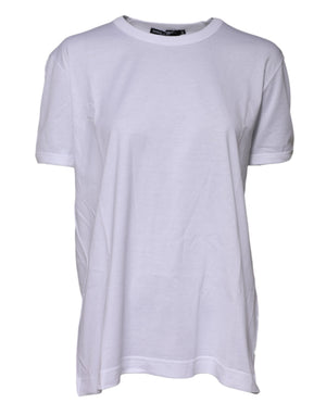 White Cotton Goodluck 2022 Crew Neck T-shirt