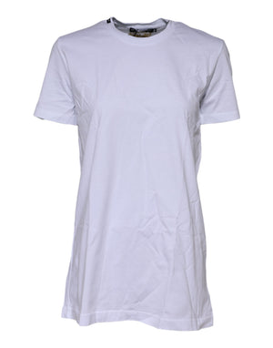 White Short Sleeves Crew Neck Top T-shirt