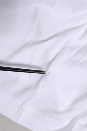 White Short Sleeves DG Logo Print Top T-shirt