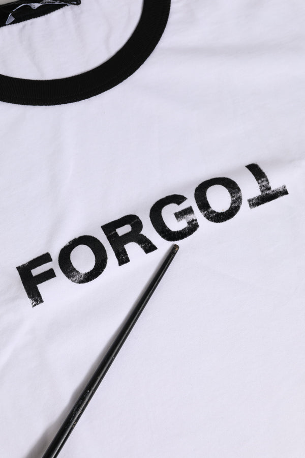 White Cotton Crew Neck Cropped Top T-shirt