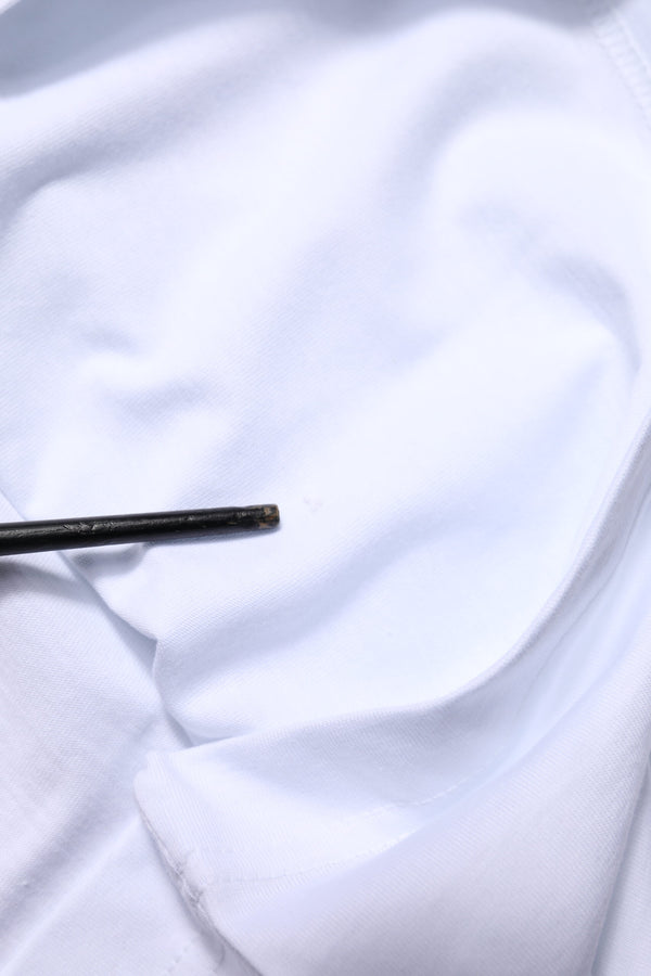 White Cotton Goodluck 2023 Crew NeckT-shirt