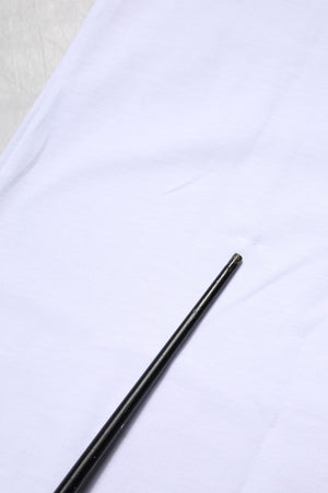 White Cotton Goodluck 2023 Crew Neck T-shirt