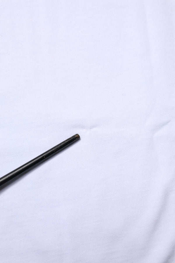 White Cotton Goodluck 2023 Crew Neck T-shirt