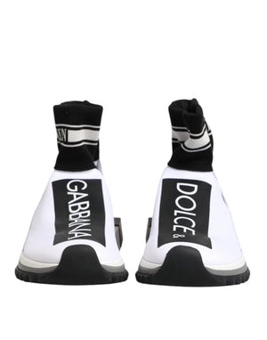 White Black Sorrento Socks Sneakers Shoes