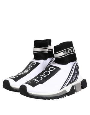 White Black Sorrento Socks Sneakers Shoes
