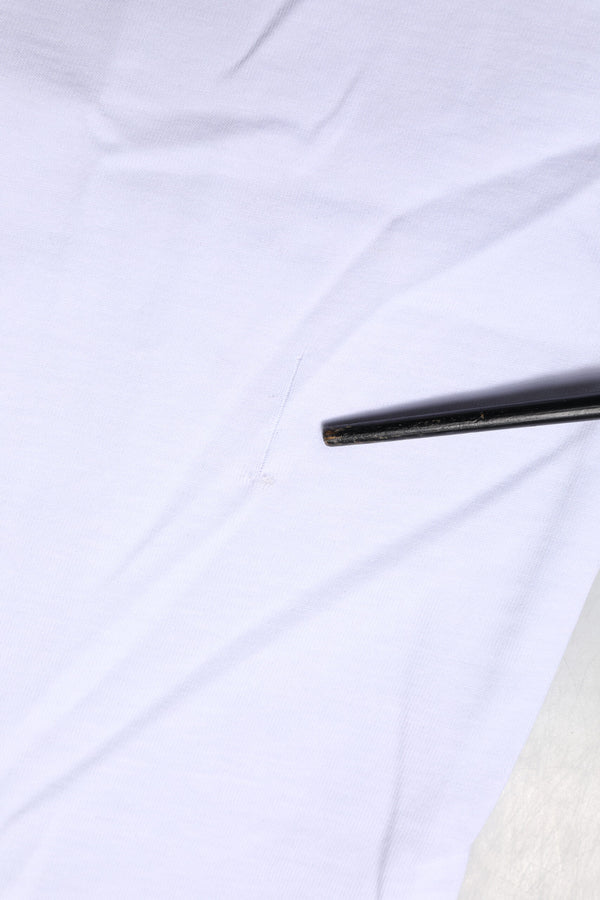 White Cotton Goodluck 2023 Crew Neck T-shirt