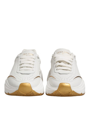 White Gold DAYMASTER Leather Sneakers Shoes