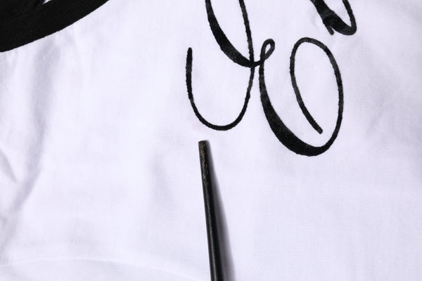 White Eleganza Cotton Crew Neck Tee T-shirt