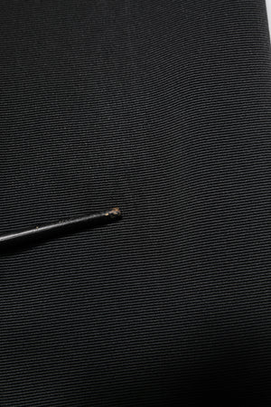 Black Acetate HighWaist Tapered Trouser Pants