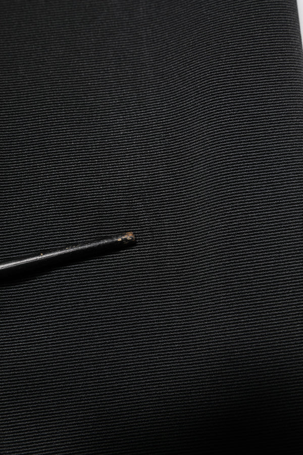 Black Acetate HighWaist Tapered Trouser Pants