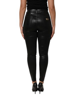 Black High Waist Skinny GRACE Denim Jeans