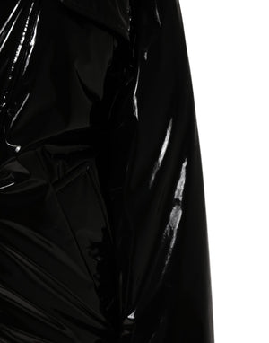 Polyester Black Quilted Puffer Coat  Jacket