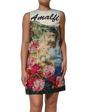 Multicolor Crystal Embellished Mini Dress