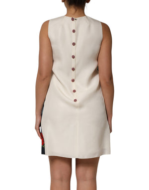 Multicolor Crystal Embellished Mini Dress