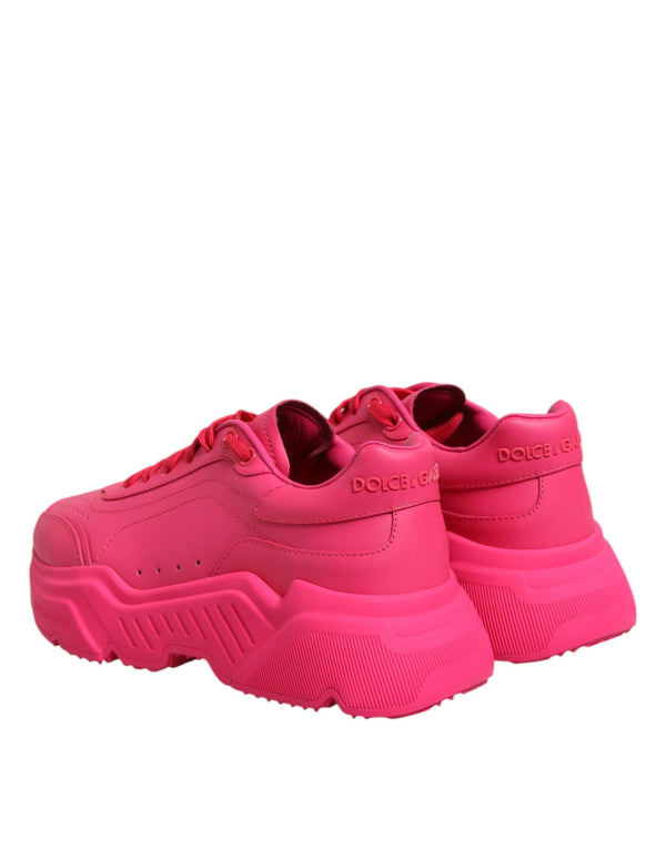 Pink Leather Daymaster Low Top Sneakers Shoes