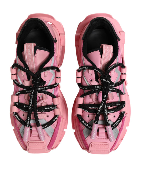 Pink Low Top Space Women Sneakers Shoes