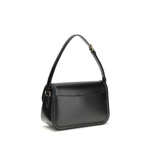 Black Calf Leather Bos Taurus Shoulder Bag