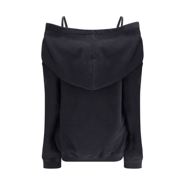 Black Cotton Sweatshirt