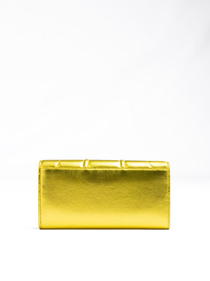 Metal Yellow GT patent leather purse