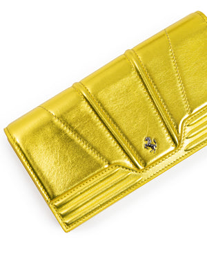 Metal Yellow GT patent leather purse