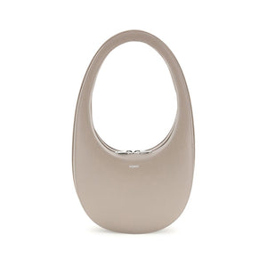 Beige Leather Shoulder Bag
