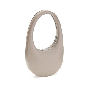 Beige Leather Shoulder Bag