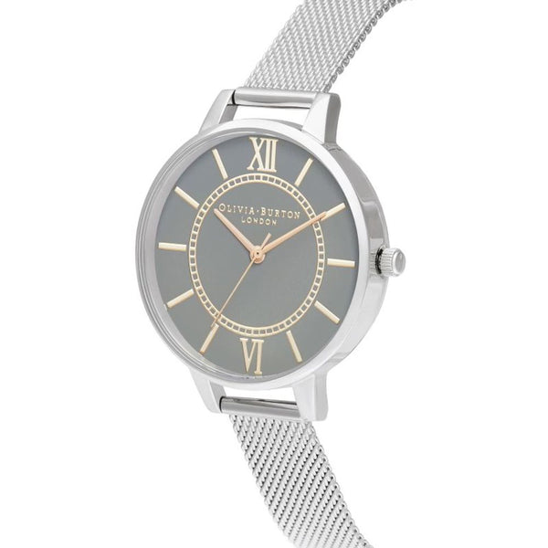 Silver Stainless Steel Dress Watch