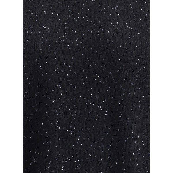 Black Fleece Wool Sweatshirt