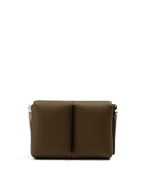 Olive Green Leather Crossbody Bag