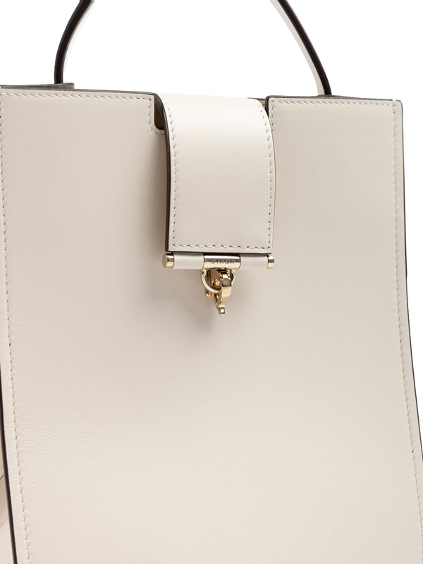 White Leather Shoulder Bag