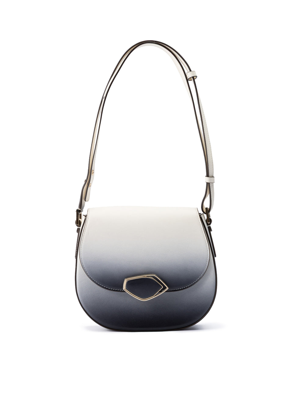 Bicolour Leather Shoulder Bag