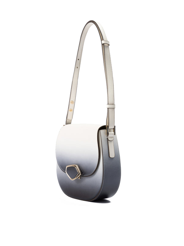 Bicolour Leather Shoulder Bag