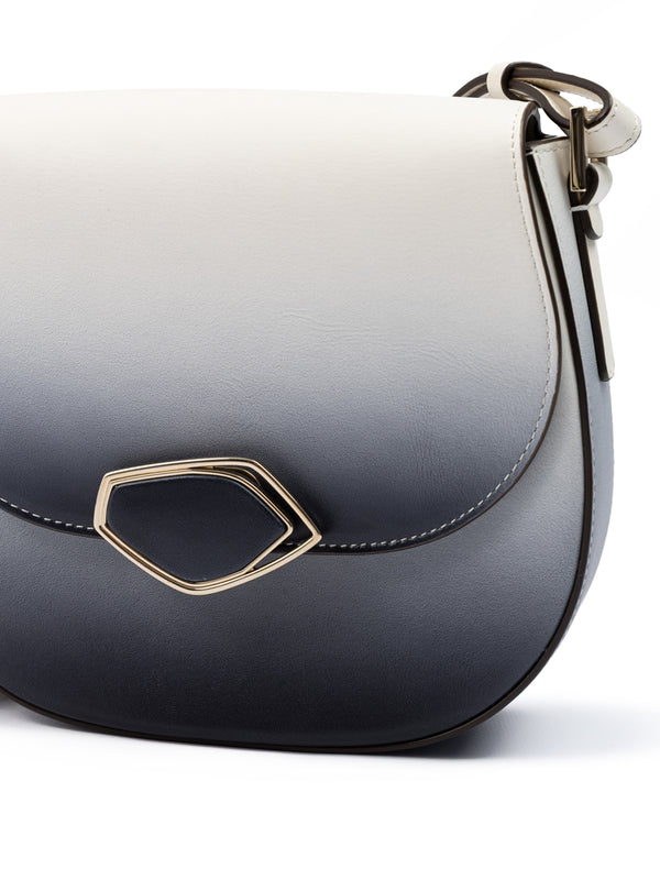 Bicolour Leather Shoulder Bag