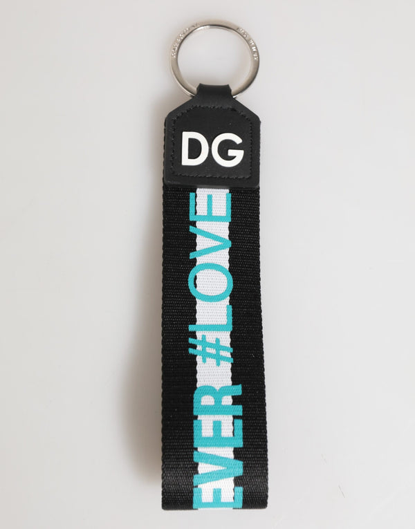 Multicolor Logo Polyester Brass Holder Keychain Keyring