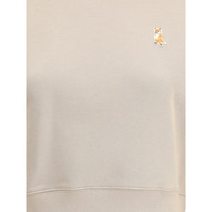 Beige Cotton Sweatshirt