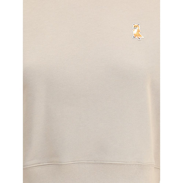 Beige Cotton Sweatshirt