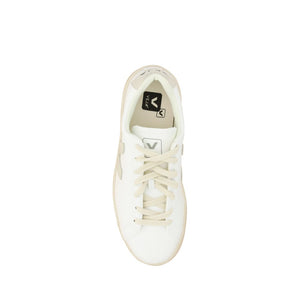 White Rubber Low Top Sneakers