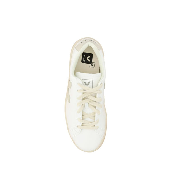 White Rubber Low Top Sneakers